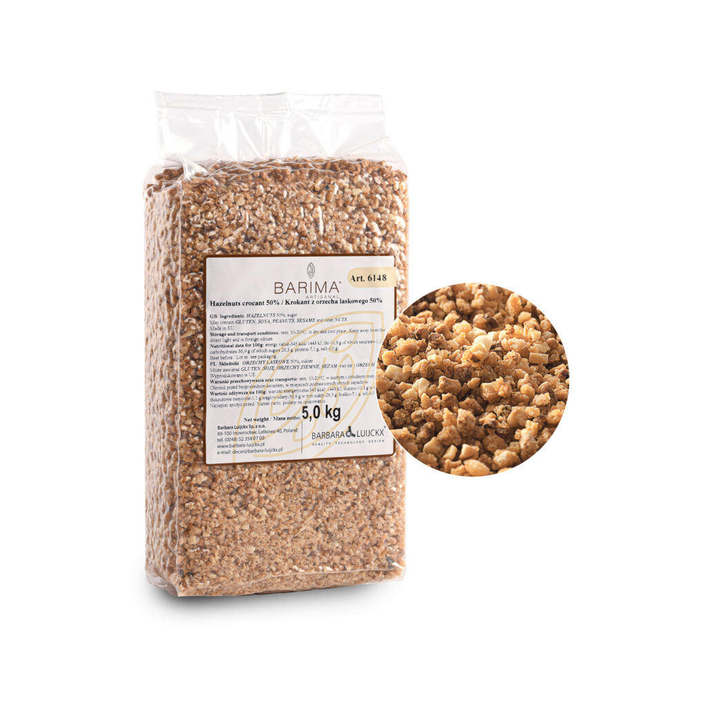 KROKANT Z ORZECHA LASKOWEGO 50% 5KG KROKANT Z ORZECHA LASKOWEGO 50% 5KG