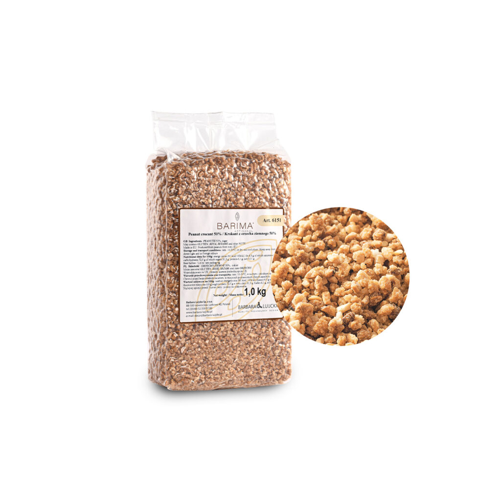 KROKANT Z ORZECHA ZIEMNEGO 50% 1KG KROKANT Z ORZECHA ZIEMNEGO 50% 1KG