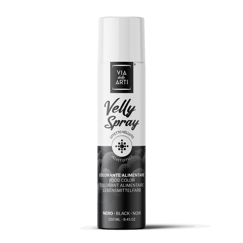 ZAMSZ W SPRAYU CZARNY jadalny, czarny zamsz w spray do tortu